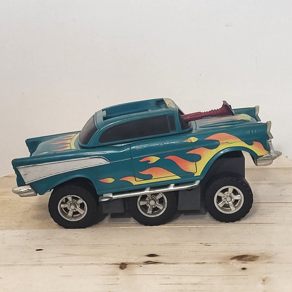 Vintage 1986 Kenner M.A.S.K. Hurricane 57 Chevy Bel Air Teal Flame Car Toy